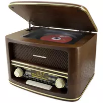 Soundmaster NR961 Stalo radijas DAB+, FM, AUX, USB, CD, Bluetooth, nuotolinio valdymo pultas, ruda spalva