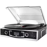 Soundmaster PL590SW Stereo Sistema su Patefonu, DAB+, FM, AUX, USB, Įrašymo Funkcija, Juoda