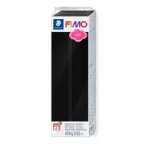 STAEDTLER FIMO Soft 8021-9 polimerinis modeliavimo molis - juodas - 57 g - kietėjantis orkaitėje
