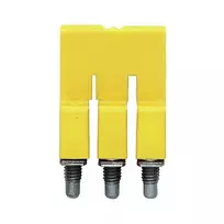 Weidmüller WQV 2.5/3 šuoliukas, 3 polių, 2,5 mm², geltonas, poliamidas, UL94 V-0, 50 vnt.