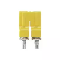 Weidmüller WQV 6/2 Cross-Connector, 2 Poles, 6 mm², Polyamide, Yellow, UL 94 V-0, 50 Pieces