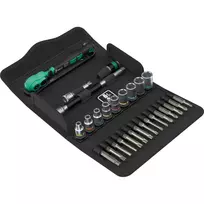 Wera 8100 SA 14 Zyklop Comfort Ratchet Set 1/4 inch Drive, 14 Pieces