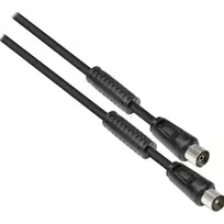 GoodConnections TV Antenos Laidas, Coax Kištukas į Coax Lizdą (Nikeliuotas), 2x Ferito Žiedas, 2x Ekranuotas, A Klasė, 9,5 m