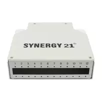 SYNERGY21 LWL skirstymo panelė ant DIN bėgelio 12x LC Duplex / SC Simplex adapteriams be movų - su kabeliu