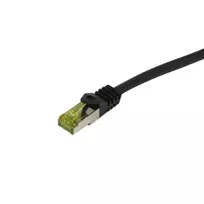 Synergy 21 Patch Cable RJ45 CAT6A S-STP (S/FTP) 500 MHz 12.5 m Black PUR Indoor/Outdoor/Industrial UV/Water/Oil Resistant AWG26 with CAT7 Raw Cable