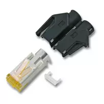 EFB Electronics RJ45 Hirose Connector STP TM31 Black 100 Pieces 3 Elements Cat.6A