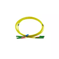 BlueOptics Duplex Fibre Optic Patch Cable, E2000-APC/E2000-APC Green, 1 Metre, Single Mode OS2 E9/125µm