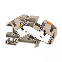 Weidmüller AITB 16 BB 2C gnybtinis blokas, varžtinis sujungimas, DIN bėgelis, 500V, 76A, 0.5-16 mm², tamsiai smėlio spalvos