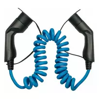 KABELMEISTER Mode 3 Type 2 EV įkrovimo kabelis 11 kW 16 A 3 fazės spirale 5 m juodas