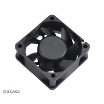 Akasa 60x25mm Black Case Fan 3-Pin Sleeve Bearing Medium Speed