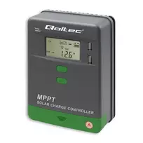 Qoltec MPPT Solar Charge Controller 10A 12V/24V with Temperature Sensor LCD Display 2x USB GEL LiFePO4