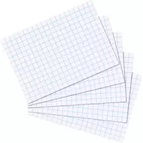 Herlitz kortelės A7, languotos 5 mm, 170 g/m², baltos, 100 vnt. (10621431)