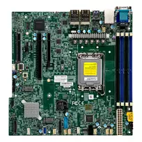 Pagrindinė plokštė Supermicro MBD-X13SCH-LN4F-O, Micro-ATX, LGA1700, Intel C266, DDR5, 4x 1GbE, IPMI