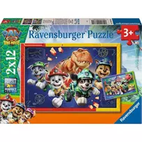 Ravensburger Kinderpuzzle Paw Patrol 3 Dino Movie (2x 12 dalių)