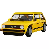 COBI 24663 Volkswagen Golf GTI (1976-1983) konstruktorius, 1:35, baltas