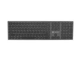 NATEC Dolphin Wireless Bluetooth + 2,4GHz Keyboard CZ/SK Layout, X-Scissors, Aluminium Slim
