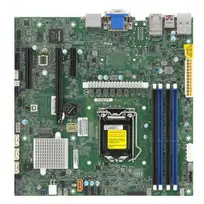 Pagrindinė plokštė Supermicro X12SCZ-QF Micro ATX, Intel C252, LGA 1200, DDR4, Dual Gigabit LAN, IPMI