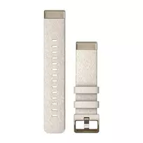 Garmin QuickFit 20mm Nylon Watch Strap for Fenix 5S/5S+/6S/7S - Cream with Cream-Gold Buckle