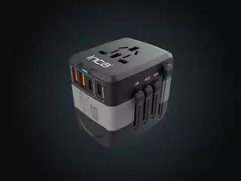 INCA Universal Travel Adapter USA/EU/UK/AUS Black