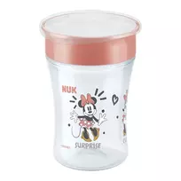 NUK Disney Mickey Mouse Magic Cup 230ml Raudonas Mokomasis Puodelis su 360° Gėrimo Krašteliu
