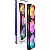 NZXT F420 RGB All-in-One Liquid Cooler, 420mm Radiator, 3x 140mm Fans, Black