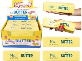 Antistresinis žaislas SQUEEZE Butter XXL 23,5 x 6,5 x 6,5 cm, 192 g