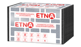 Polistireninis putplastis ETNA EPS 100 N, su grafitu, matmenys 100 x 600 x 1200 mm, 1pak. - 0,432 m³