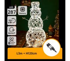 Aigostar - LED lauko kalėdinė dekoracija 3,6W/31/230V 2700K 120cm IP44 sniego senis