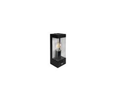 Lauko sieninis šviestuvas su judesio jutikliu 1xE27/15W/230V IP44 juodas