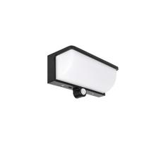 LED saulės sieninis šviestuvas su jutikliu LED/3W/3,7V IP54 1500 mAh juodas