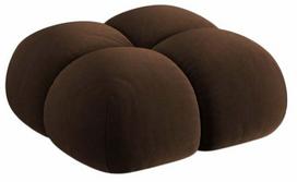 Pufas Cosmopolitan Design Loretto COS_POUF_120_F1_LORETTO3, šokolado sp., 90 cm x 90 cm x 40 cm