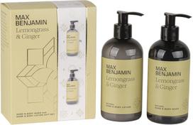 Max Benjamin Vonios putos ir kūno losjonas Max Benjamin Lemongrass & Ginger, 2 dalių rinkinys