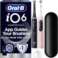 Braun iOM6d.2BC6.B Oral-B iO6 Duo Pack Elektriskā Zobu Birste Black + Pink Sand Extra Handle +TC iOM6d.2BC6.B