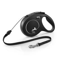 Flexi Classic Cord automatinis pavadėlis šunims, Mėlyna, M (5 m)