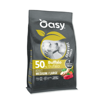Oasy Grain Free Adult Medium/Large sausas pašaras su buivoliena didesnių veislių šunims, 10 kg