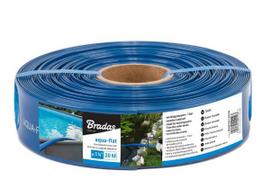 Plokščia žarna BRADAS Aqua-Flat PE/EVA, vandens pumpavimui, 1 1/4"- 10m, mėlyna spalva, komplekte ža