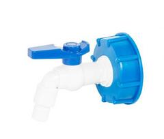 Vandens talpos IIBC rinkinys BRADAS, S60x6 adapteris su 3/4 colio PVC čiaupu ir 1/2 colio žarnos išl