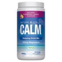 Natural Vitality „ Calm“ magnio milteliai, aviečių ir citrinų skonio – 400 g