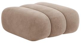 Pufas Cosmopolitan Design Koge Vogue 3, tamsaus smėlio spalva, 95 cm x 95 cm x 40 cm
