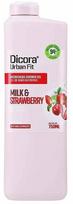 Kūno prausimosi želė Dicora Vitamin B Milk & Strawberry, 750 ml
