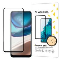 Wozinsky Super patvarus, pilnai klijais grūdintas stiklas viso ekrano With Frame Dėklas, tinkamas Motorola Moto G42 Juodas