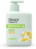 Skystas muilas, rankoms su glicerinu Dicora Milk & Melon, melionas, 500 ml