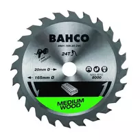 Bahco Diskinis pjūklas medžiui 160x20mm 24H 18°, (16mm adapteris), Belaidiniam pjūklui