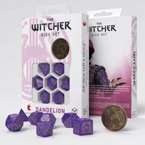 Žaidimų kauliukų rinkinys The Witcher Dandelion - Viscount de Lettenhove, violetinis