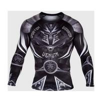 Marškinėliai Venum Gladiator 3.0 Rashguard ilgomis rankovėmis, juodi/balti