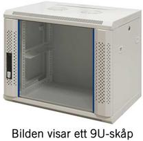 19" Komutacinė spinta TOTEN, System Z, 12U, 600x600, stiklinės durys, iki 60kg , balta / ZS66126000 / 19-Z6612V