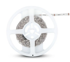 V-tac 7W/m LED juosta, 60 LED/m, RGB, EU jungiklis, 5 metrų (nekarpoma)