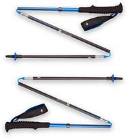 Black Diamond Juodas Diamond Juodas DIAMOND Distance Carbon Z-Pole trekingo lazda, unisex, sulankstoma