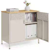 Songmics Spintelė 40 x 80 x 76 cm smėlio-natūralios spalvos