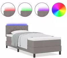 Kiemas lova su pagalve Tortora 90 x 200 cm audinys